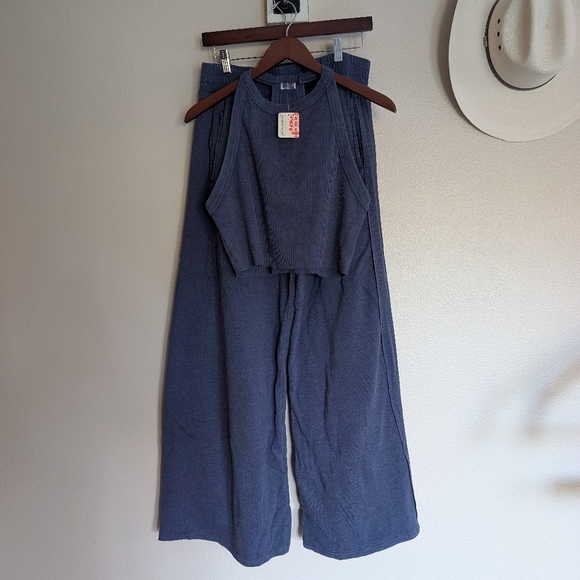 FP Movement by Free People Pants - Free People Movement Go To Set Midnight Navy XL New